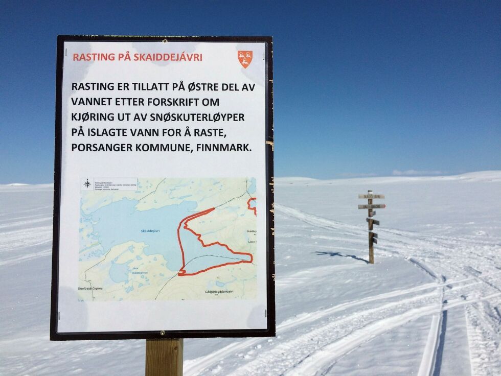 Den nye løypeforskriften vil fastslå om friområdet for rasting på Skáiddejávre/Skáiddejávri vil bli utvidet.
 Foto: Sonja E. Andersen