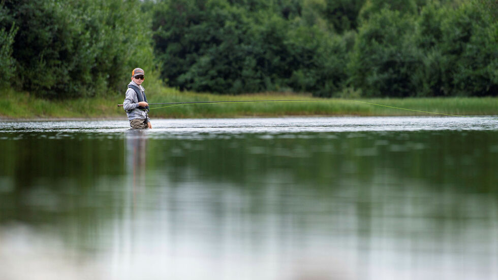 Årets sammenstilling viser at innsiget av laks er svakt, men ikke svakt nok til at Miljødirektoratet vil innføre nye nasjonale tiltak skriver Miljødirektoratet. Bildet er fra i fjor da Finnmarkseiendommen (FeFo), sammen med Lakselv jeger- og fiskerforening (LJFF), arrangerte den første barne- og ungdomsdagen i Bjørnekulpen i Lakselva.
 Foto: Cecilie Bergan Stuedal