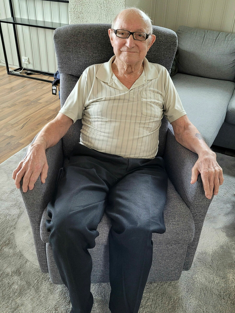 Vilfred Walsø fra Honningsvåg fikk endelig møte sin tyske slekt på farssiden – 81 år etter at han ble født.
 Foto: Privat