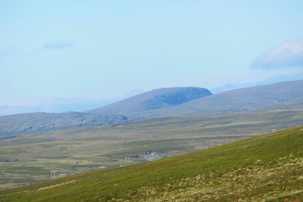 Det høyeste fjellet på Sieiddeduottar er Hálddavárri, som anses som et hellig fjell blant samene.
 Foto: Steinar Nilsen