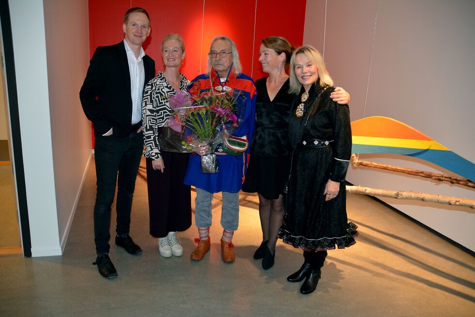 Jérémie McGowan, Lise Dahl, Aage Gaup, Hege Imerslund  og Synnøve Persen i forbindelse med utdelingen av Savioprisen.
 Foto: Elin Margrethe Wersland