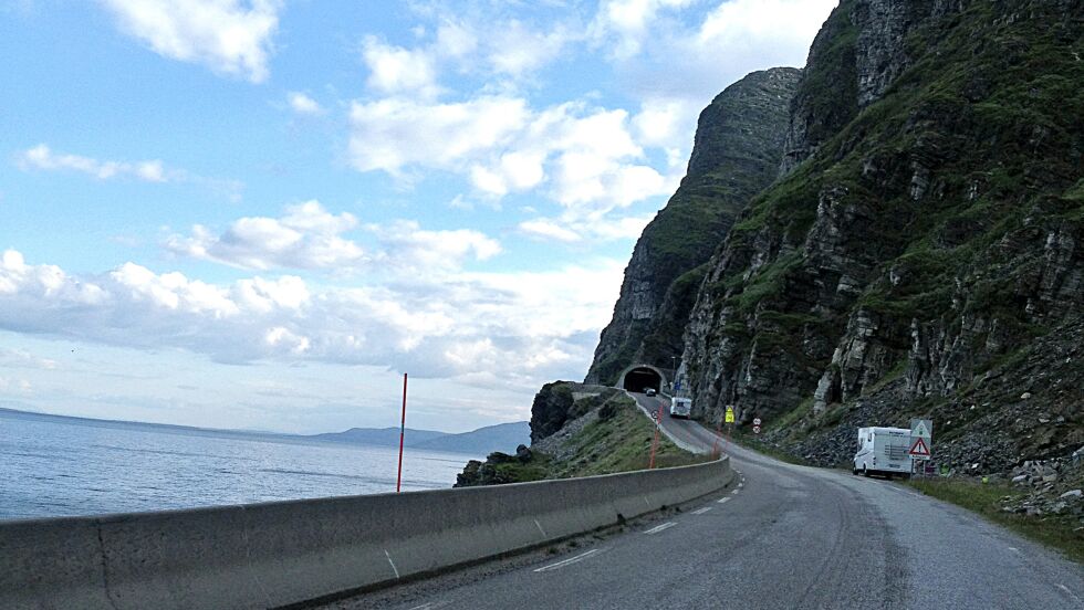 Skarvbergtunnelen sett fra nord.
 Foto: Illustrajson/Lisbeth Myrvang