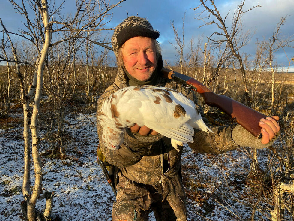 Bengt-Are har ikke hatt den største rypefangsten, men noen middager har det blitt!
 Foto: Bengt-Are Barstad