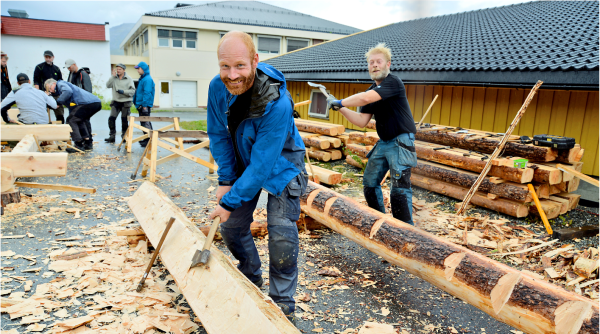 Svinger øksa for samiske bygg