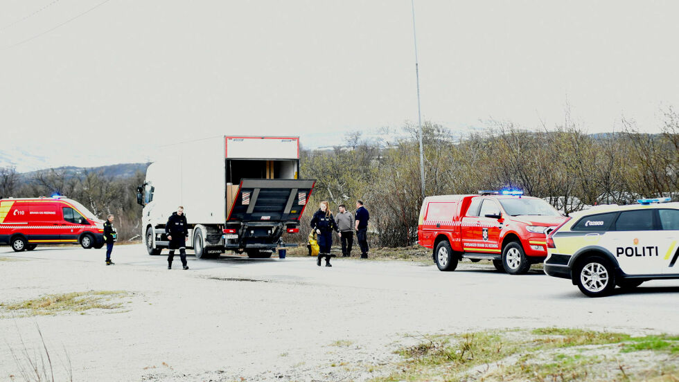 Bilbrann i Lakselv.
 Foto: Irmelin Klemetzen
