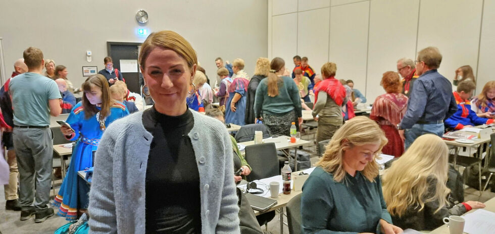 Kunnskapsminister Tonje Brenna (Ap), her på Arbeiderpartiets samepolitiske konferanse i november 2022.
 Foto: Steinar Solaas