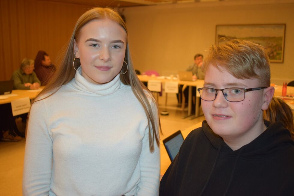 Anniken Aslaksen og Stein Arnulf Bønå beskriver et massivt kjøpepress.
 Foto: Birgitte Wisur Olsen