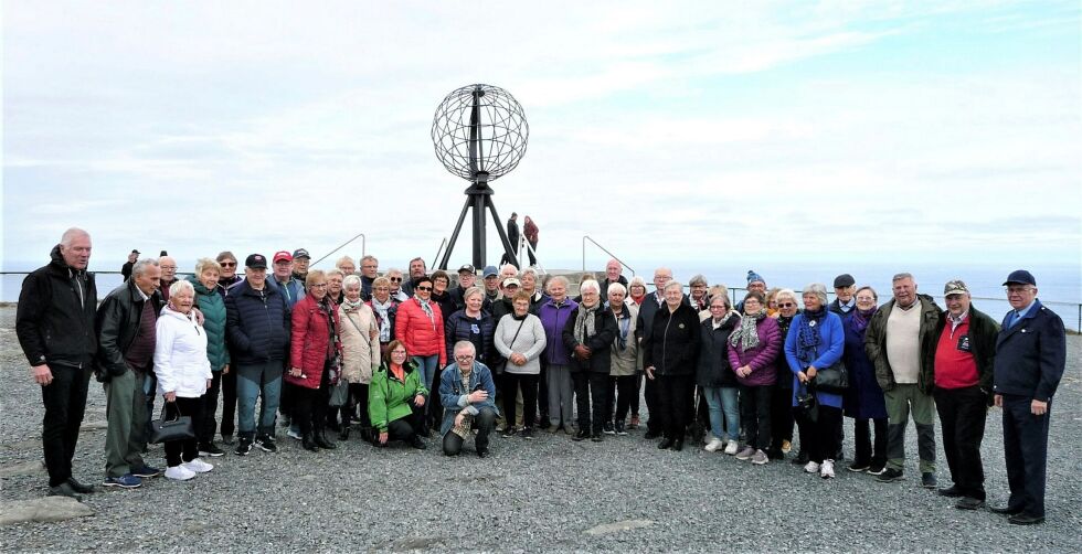 For mange ble besøket på Nordkapp turens høydepunkt.
 Foto: Bjørn Hildonen