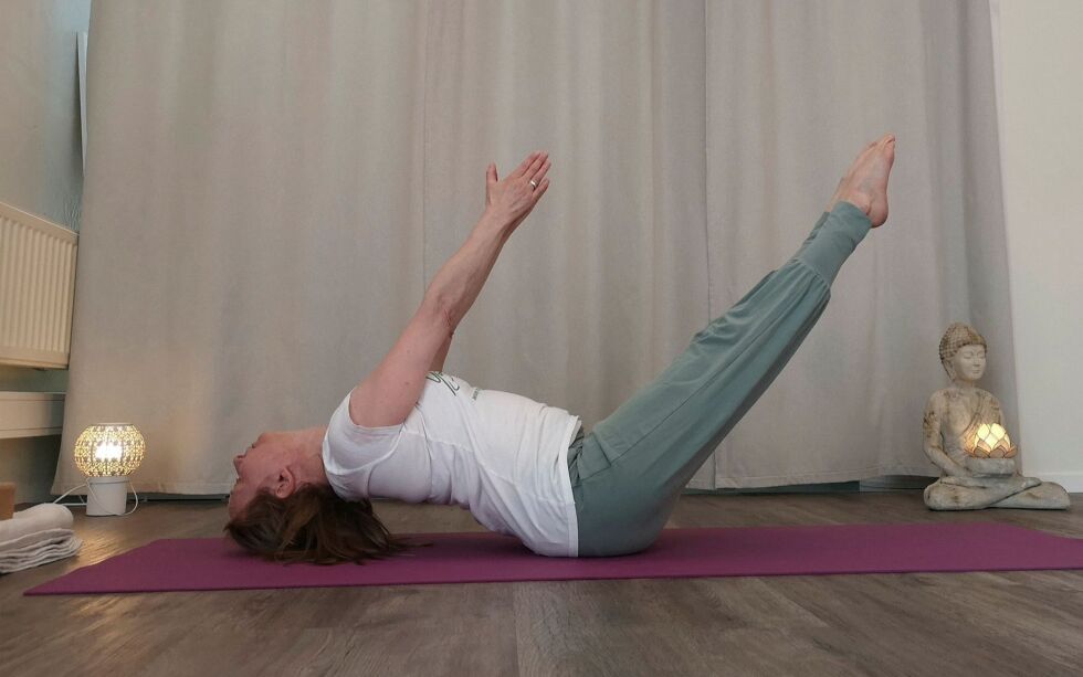 Leammuid Biret Rávdná kjører yoga-kurs på ny måte. Foto: YogaBiret Studio