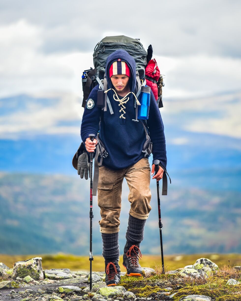 Johnny Wild på tur i Sør-Norge, her ved Skarvan og og Roltdalen, som ligger i Sør- og Nord-Trøndelag.
 Foto: Privat