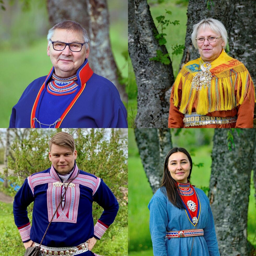 Øverst fra venstre: John Kappfjell (1.kandidat), Berit-Ellen Gaino Jåma (2.kandidat). Nederst fra venstre: Kai-Rune Hætta (3.kandidat), Ramona Linnea Victoria Kappfjell Sørfjell (4.kandidat).
 Foto: Are Bjorgen