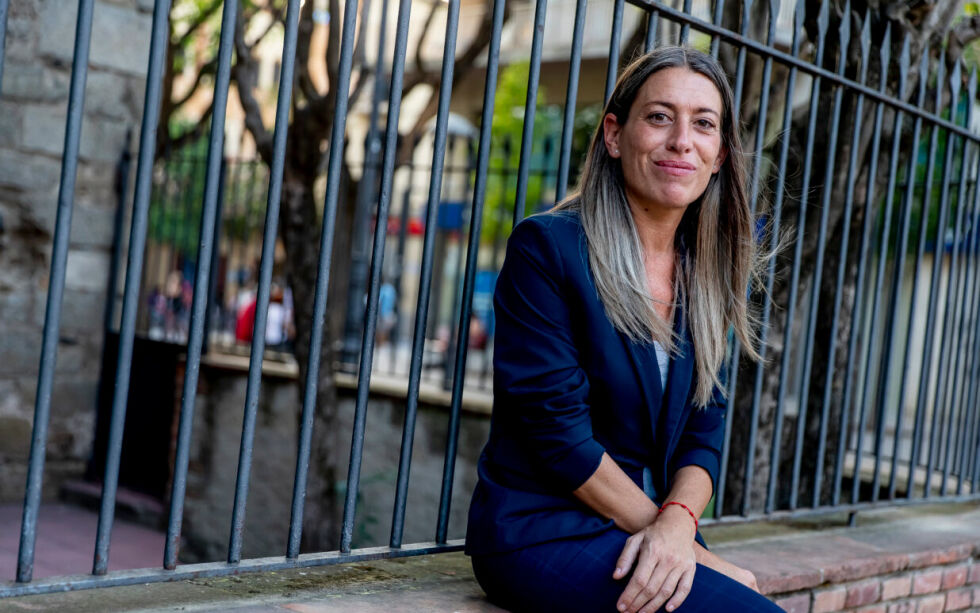 Det spanske parlamentsmedlemmet Miriam Nogueras fra Cataonia trues med diskvalifisering og domfellelse for sin innsats for selvstendighet for Catalonia.
 Foto: Albert Salamé