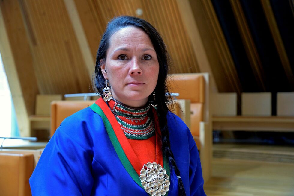 NRL-le­der El­li­nor Ma­ri­ta Jåma ber Same­ting­et leg­ge to mil­li­o­ner på bor­det. Foto: Stei­nar Sol­aas