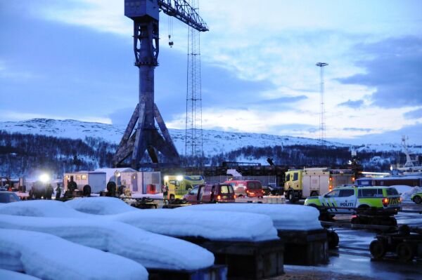Russisk fiskebåt kantra i Kirkenes