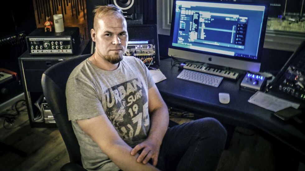 Thomas Nilsen er fornøyd med at Nordkapp Studio endelig er ferdigstilt; etter to års arbeid. Han tror at studioet vil bidra til å styrke et allerede godt musikkmiljø i Nordkapp.
 Foto: Geir Johansen