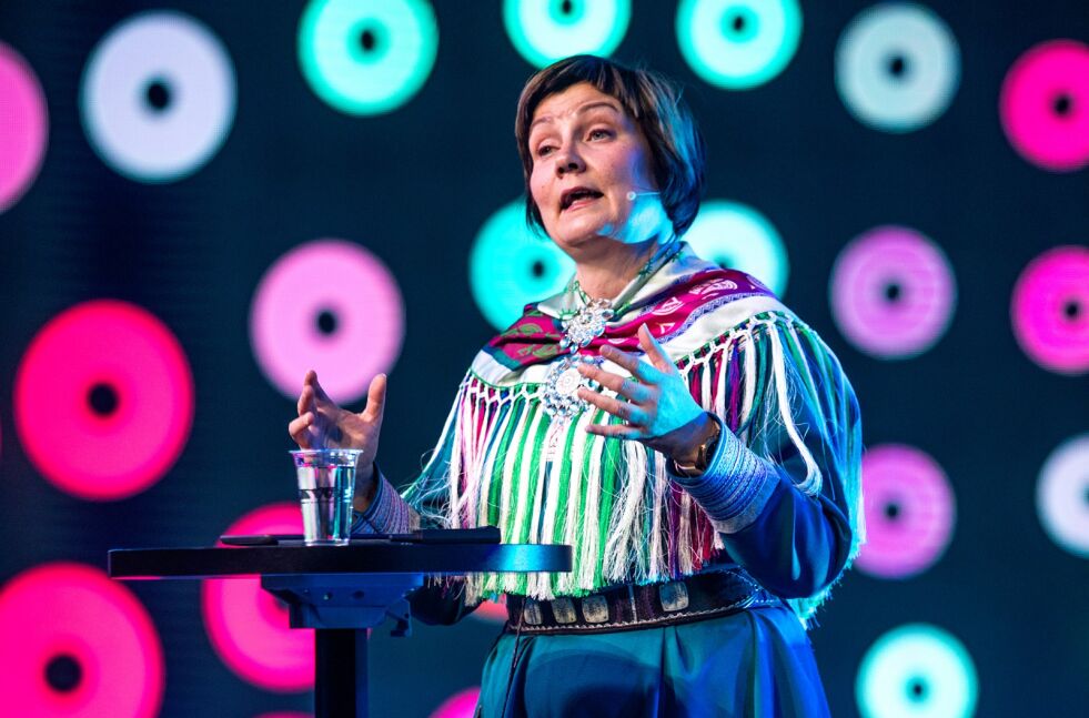 Sametingspresident Aili Keskitalo på Agenda Nord-Norge.
 Foto: Michael Ulriksen