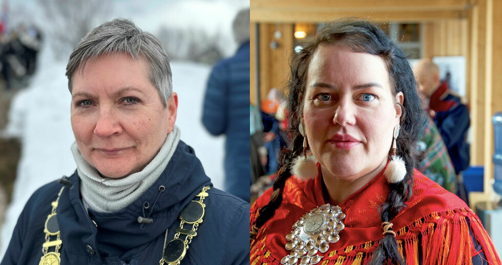 Lena Norum Bergeng (Ap) og sametingspresident Silje Karine Muotka (NSR).
Foto: Hallgeir Henriksen og Steinar