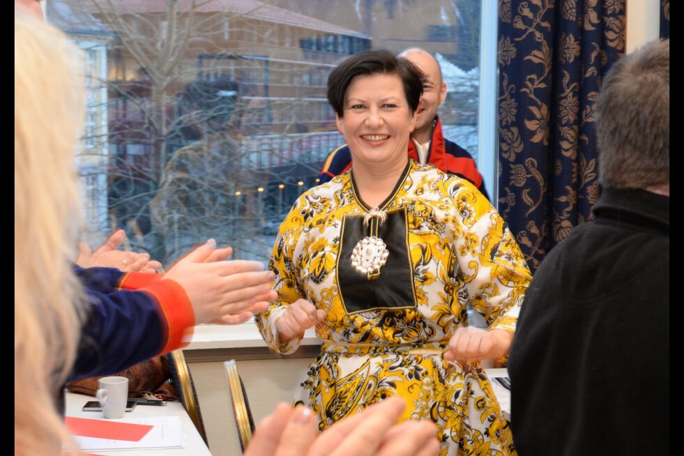 Her er det klart at Helga Pedersen er formelt valgt som AP sin presidentkandiat.
 Foto: Steinar Solaas