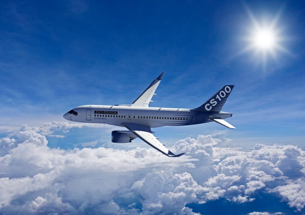 FlyViking og Ola O. K. Giæver planlegger å kjøpe inntil 10 jetfly av typen Bombardier C-serie (bildet), eller Embraer E-Jet.
 Foto:  Bombardier