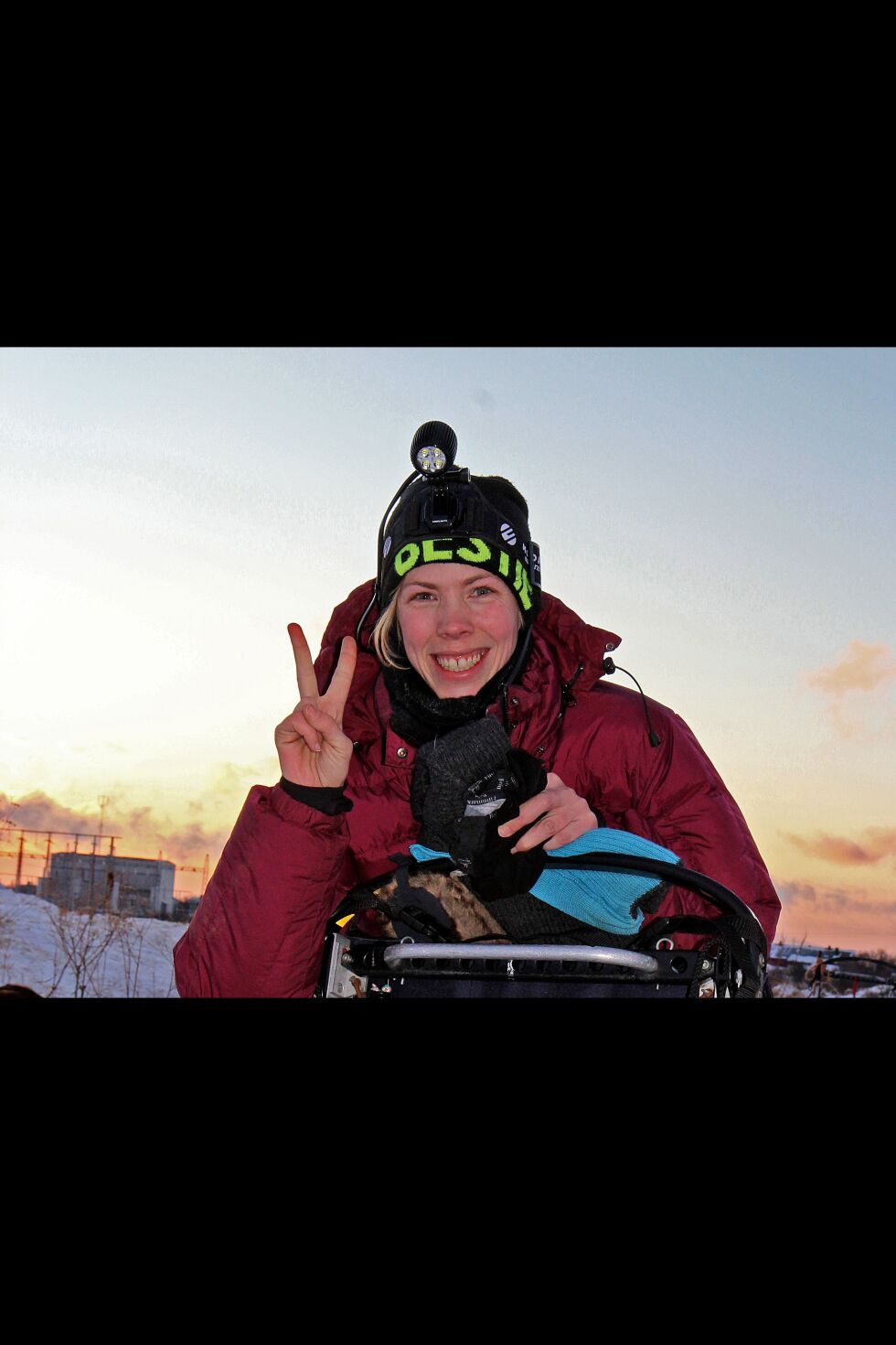 Til tross for en viss frykt for hva som ventet henne, var Cecilie Knibestøl optimist foran starten av debuten i Bergebyløpet.
 Foto: Torbjørn Ittelin
