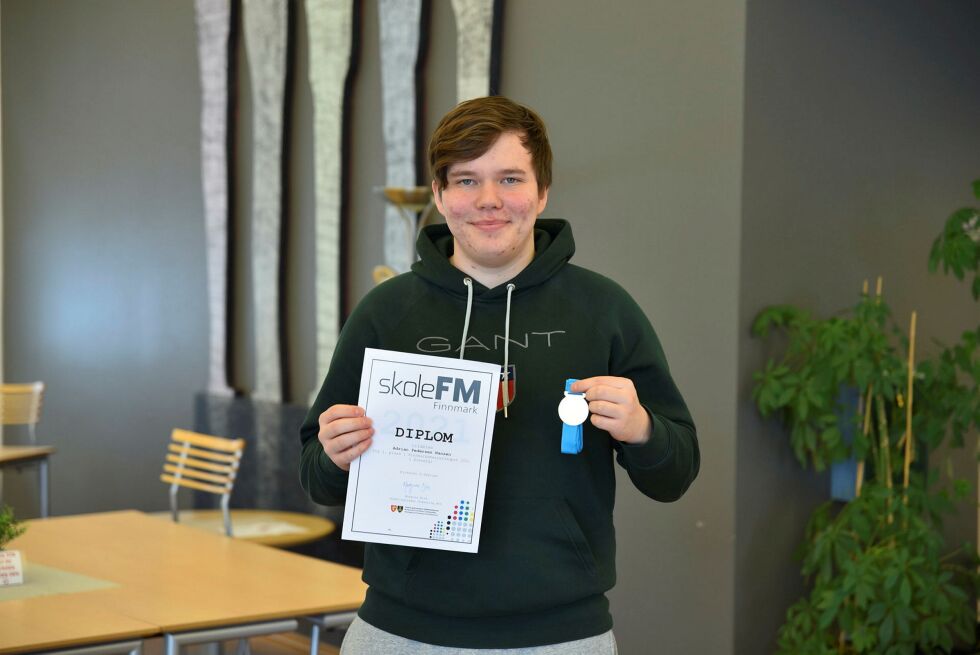Adrian Pe­der­sen Han­sen (17) fikk lær­ling­plass på drøm­me­ste­det. Alle foto: Kris­tin Hum­stad
 Foto: Kristin Humstad