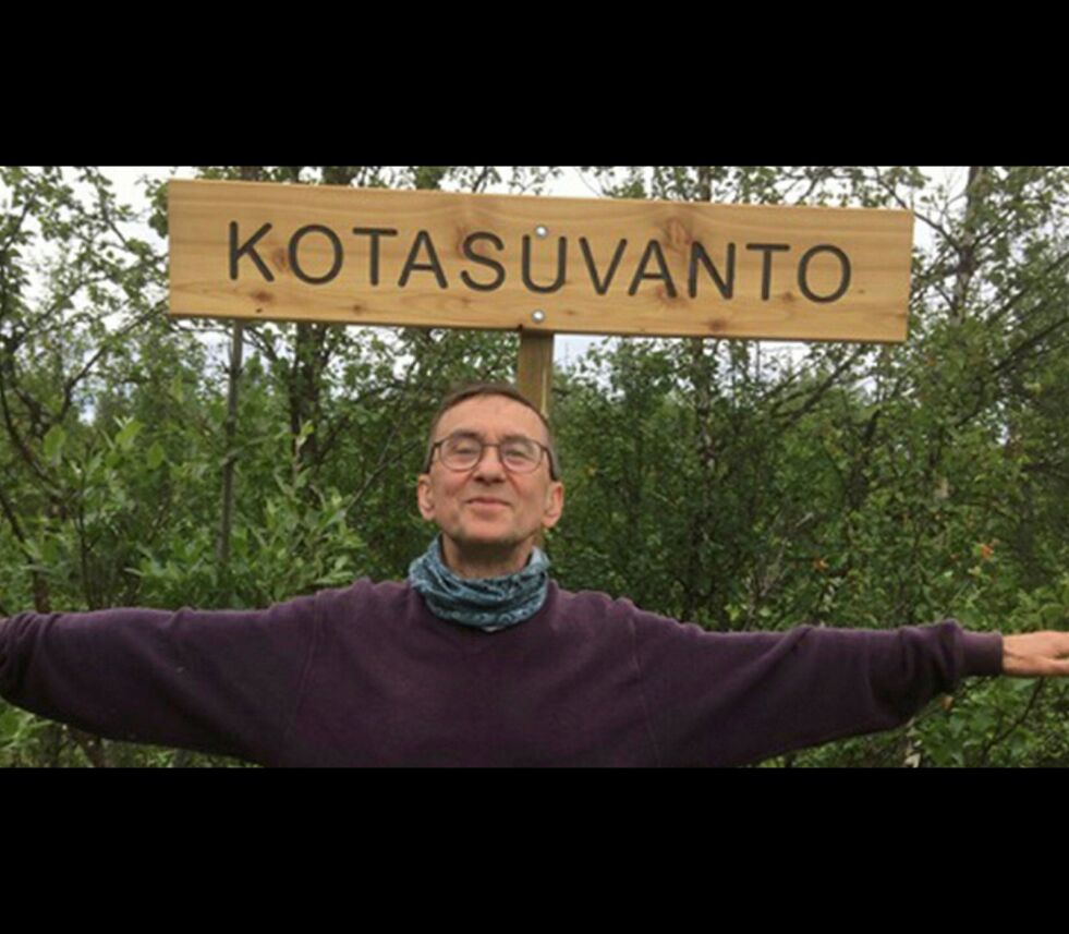 Egil Utsi ønsker samarbeid om stedsnavnsskilting langs Børselva i Porsanger, men får ikke svar fra forpakteren. Her ved Kotasuvanto, eller Goahtesavu som stedet heter på samisk. Foto: Privat