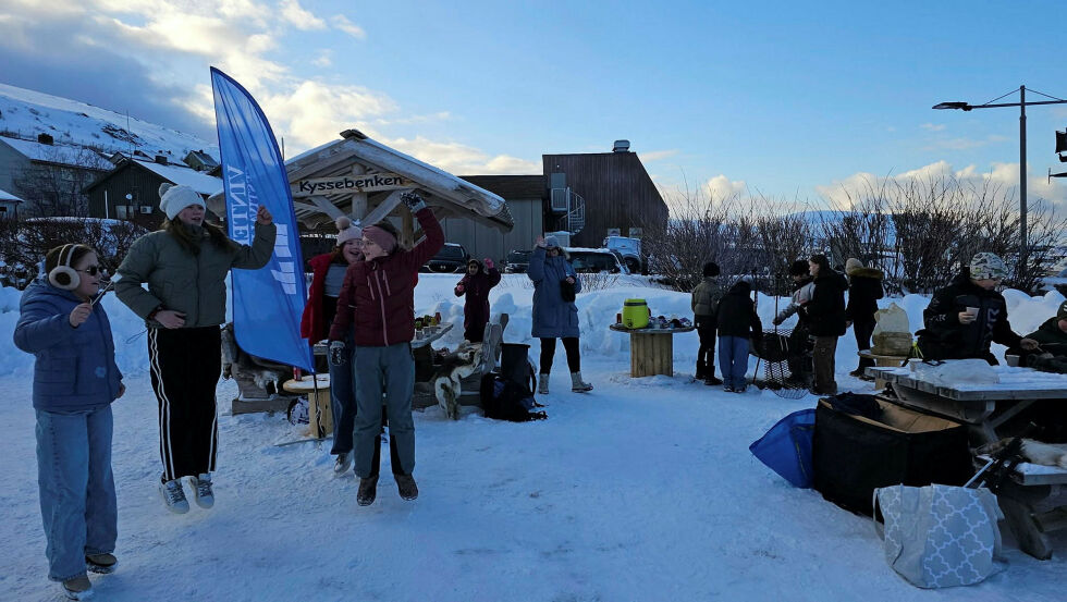 Et lite minne fra festivalen i Kjøllefjord i år.
 Foto: Nordkyn Vinterfestival