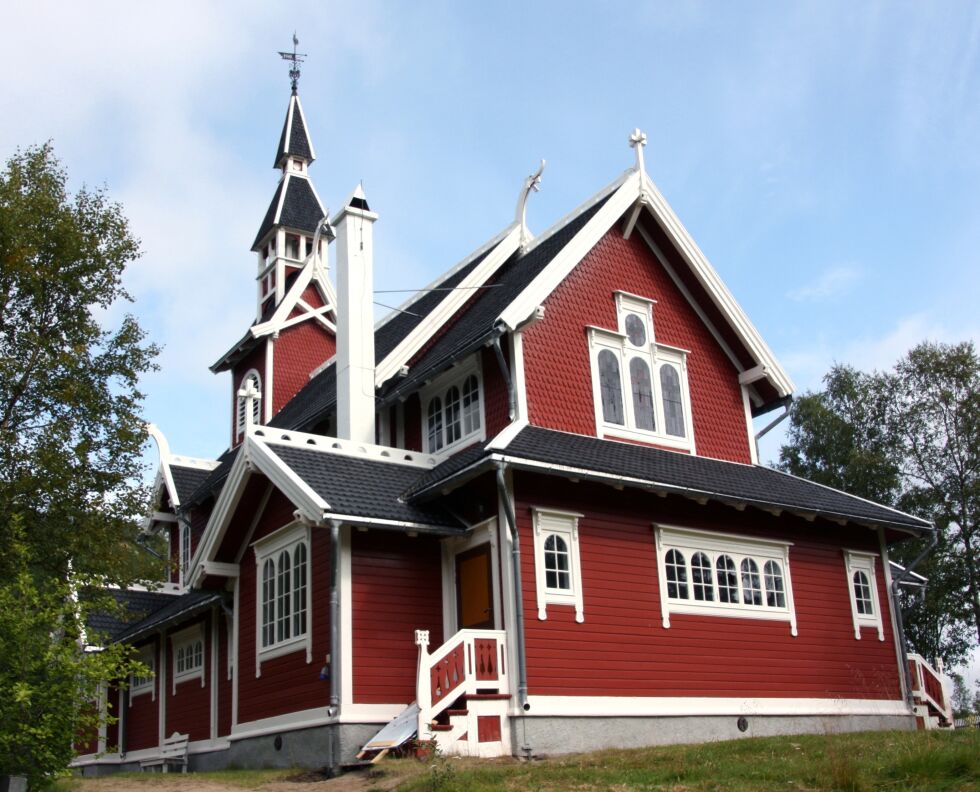 Neiden kirke i Sør-Varanger ble vigsla 13. juli 1902.
 Foto: Privat