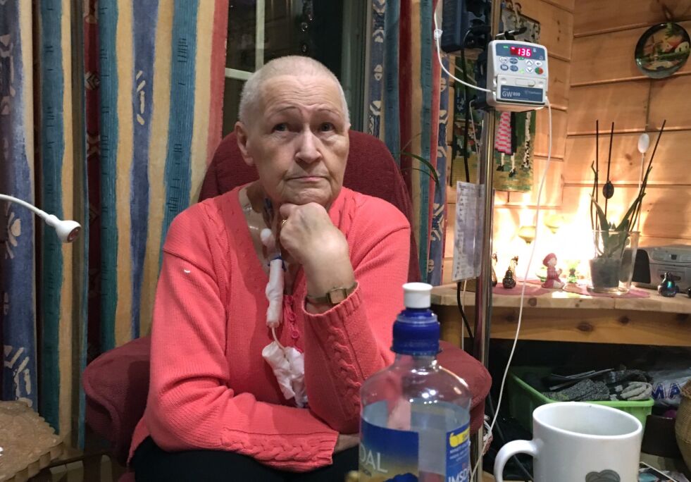 – Hvis ingen sier i fra, får helsepersonell aldri vite om ting som kan endres. Ofte skal det så lite til for å gjøre pasienthverdagen bedre, derfor står jeg frem, sier Evelyn Grøtte.
 Foto: Sonja E. Andersen (iPhone-foto)