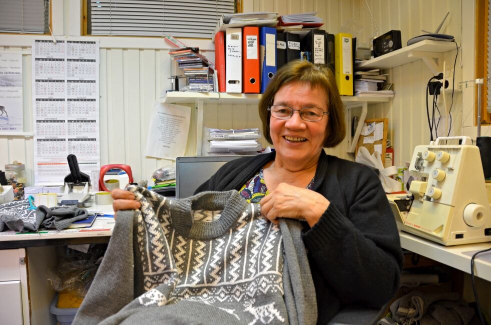Marit Guttorm Graven er både overrasket og glad over suksessen genseren Spanut har hatt.
 Foto: Roger Albrigtsen