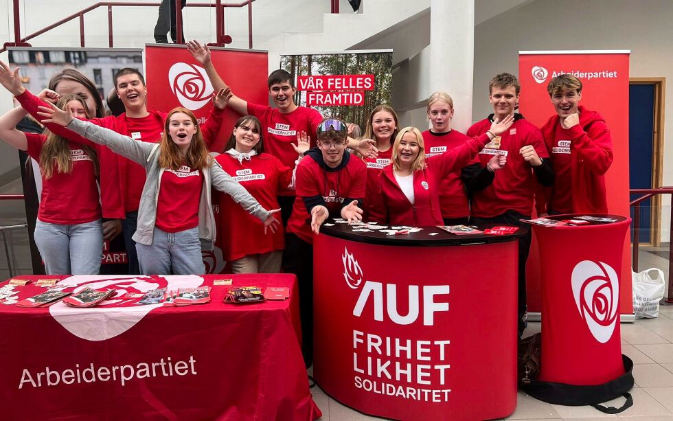 AUF i Finnmark har oppnådd ny medlemsrekord, med 434 medlemmer i 2023.
 Foto: AUF i Finnmark