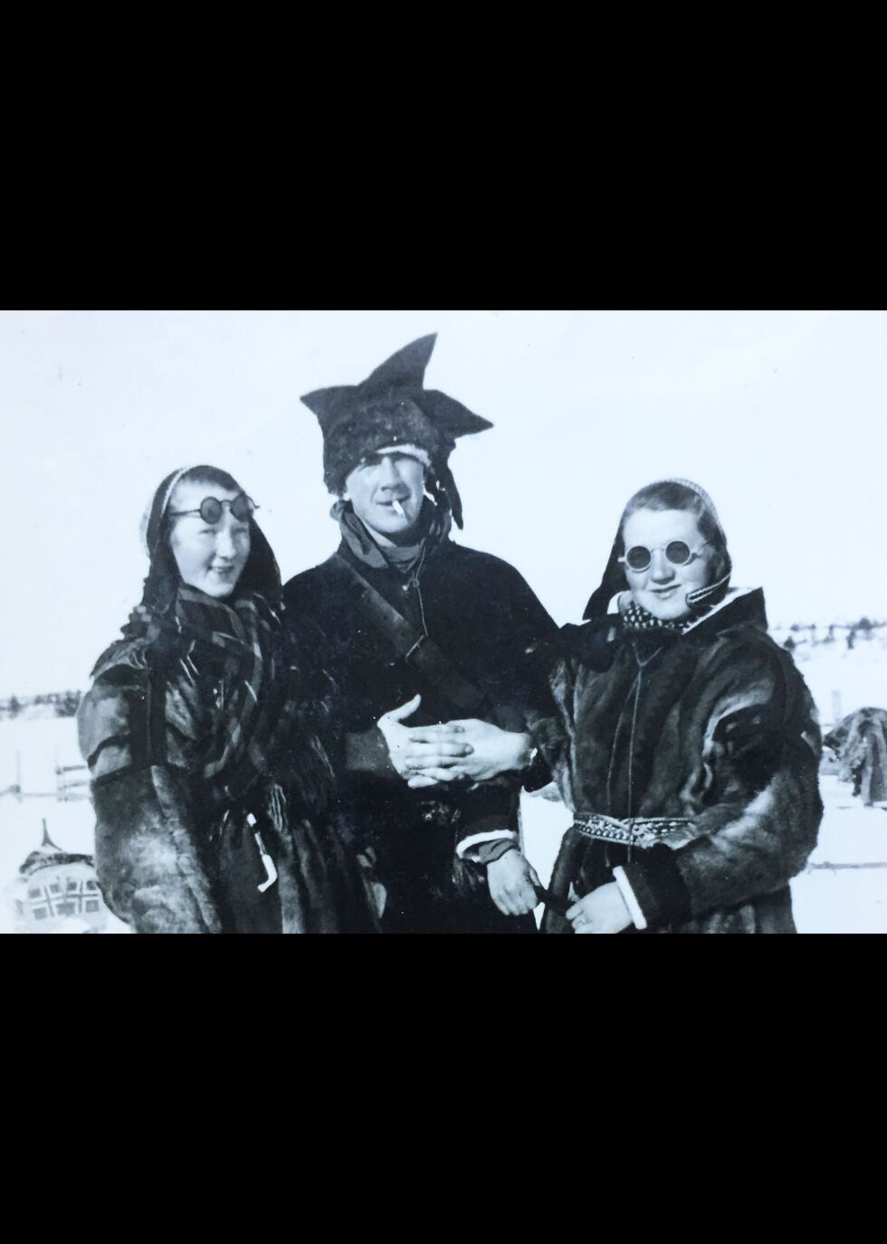 Roy Mikkola i Neiden kjente igjen disse damene, som viste seg å være søstrene Mikkola på påsketur.
 Foto: Privat