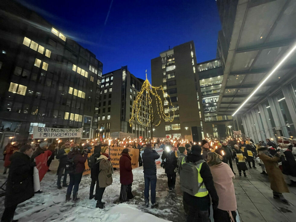 Fra Fakkeltog for helheten i Oslo 18. januar 2024
 Foto: Privat
