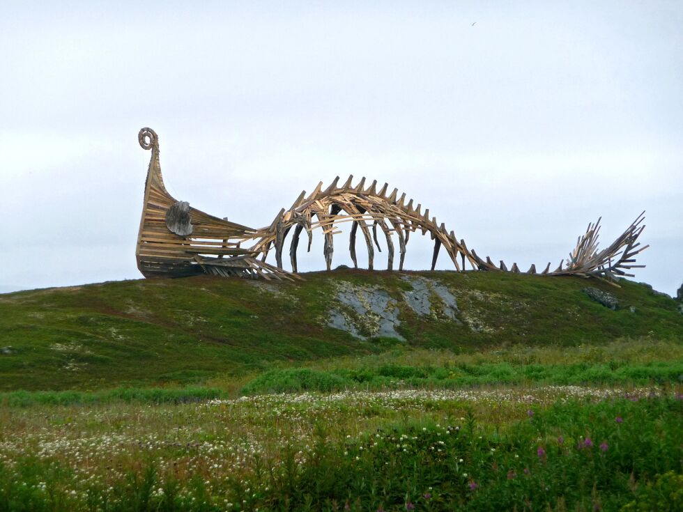 Drakkar ruver godt på Skagen i Vardø.
 Foto: Bjørn Hildonen