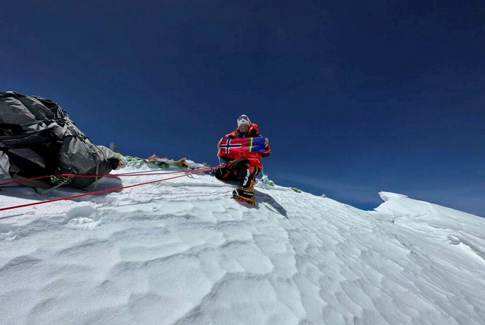 Kristin Harila står nå med rekorden som den raskeste til å ha nådd alle verdens fjelltopper over 8.000 meter.
 Foto: Privat