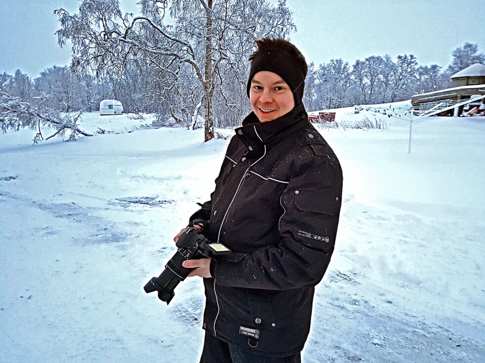– Jeg ser frem til å jobbe med lokaljournalistikk, sier Tor-Emil Schanche som nylig begynte å jobbe i Finnmarken.
 Foto: Tom Hardy