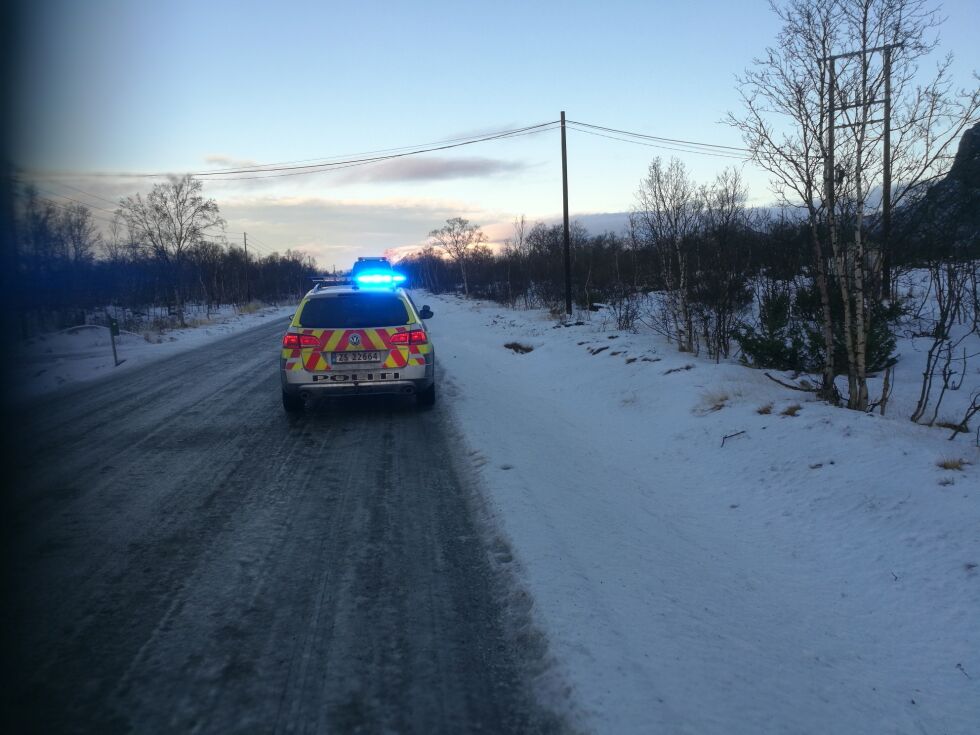 Ulykken skjedde ved Birkestrand, omlag tre mil fra Tana bru mot Austertana.
 Foto: Erik Brenli