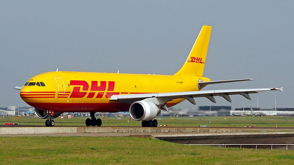 DHL skal bruke fly av typen Airbus A300B4-622R når de flyr sjømat fra Lakselv til Gardermoen.
 Foto: Alf van Beem