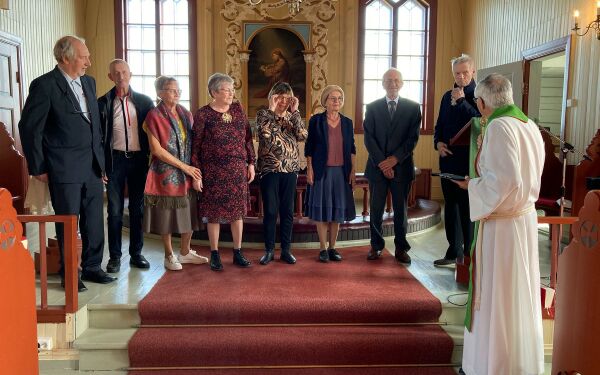 Gudstjeneste med 60-års konfirmantfeiring i Kistrand