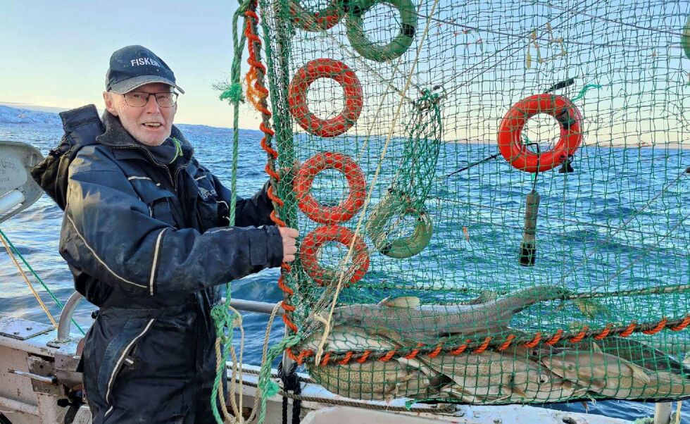 Willy Myhre mener teinefiske av torsk har mange fordeler, blant annet at det gir fisk av bedre kvalitet.
 Foto: Privat