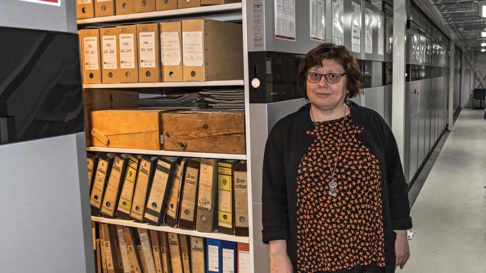 Interkommunalt arkiv Finnmark (IKA Finnmark) med daglig leder Gunnhild Engstad i spissen har siden påske hatt fullt magasin
 Foto: Marius Thorsen