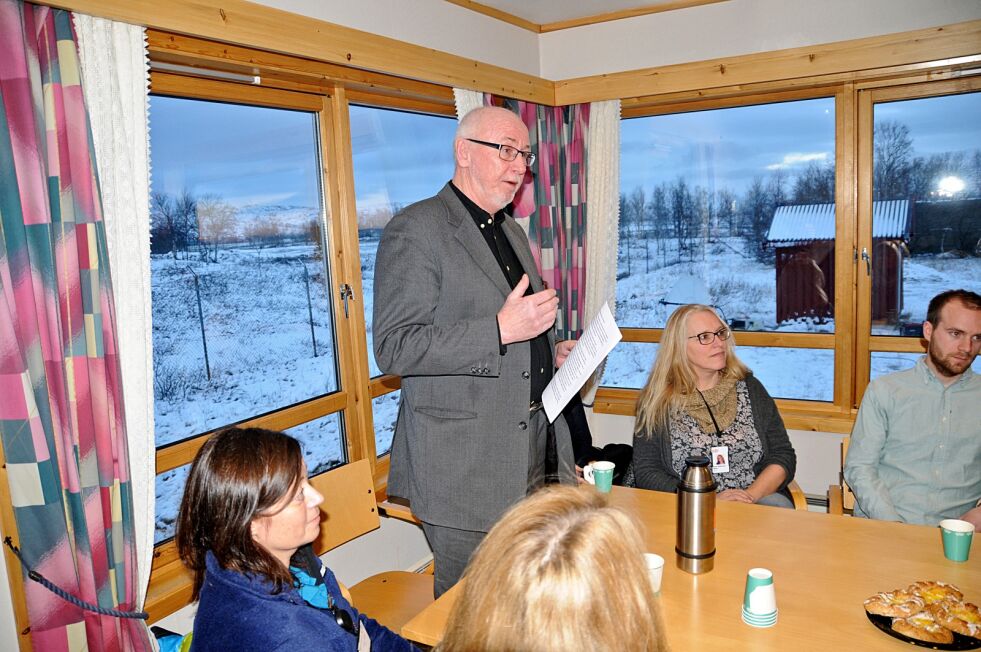 Assisterende UDI-sjef Per Engan Skei var storlig imponert over at det hadde latt seg gjøre å få opp Ankomstsenter Finnmark på vel tre uker
 Foto: Hallgeir Henriksen