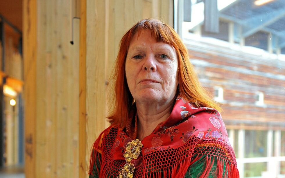 Ann Finbog er Samefolkets partis énpersongruppe på Sametinget.
 Foto: Erik Brenli