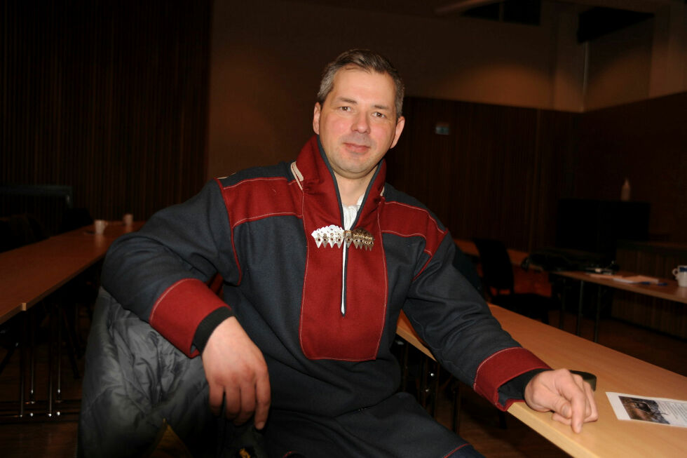 John Mathis Utsi er Ávjovárri flyttsamelistes eneste representant på Sametinget og dermed parlamentarisk leder,
 Foto: Rita Heitmann
