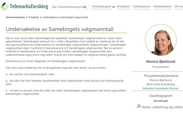 Slik skal manntallssamene granskes