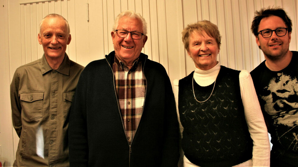 Finnmarksvennene, fra venstre: Stig Skarstein, Jan Jørgen Holtskog, Reidun Wikstøl og Kristoffer Holtskog som er barnebarnet til Jan Jørgen. Alle foto: Anthon Sivertsen
 Foto: Anthon Sivertsen