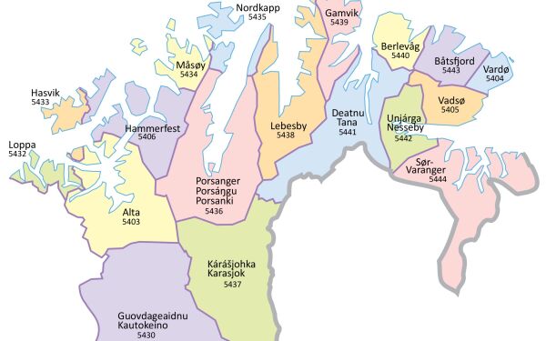 57 prosent av befolkningen fordelt på tre kommuner