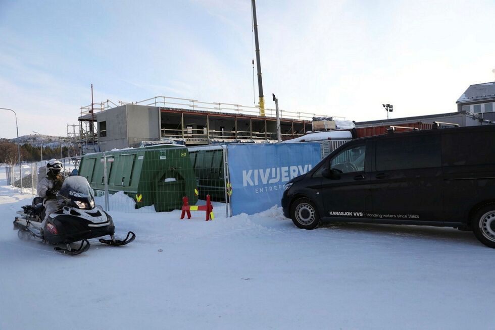 Byggingen av ny kaserne på Porsangmoen utføres av lokale og regionale bedrifter. Foto: Forsvaret