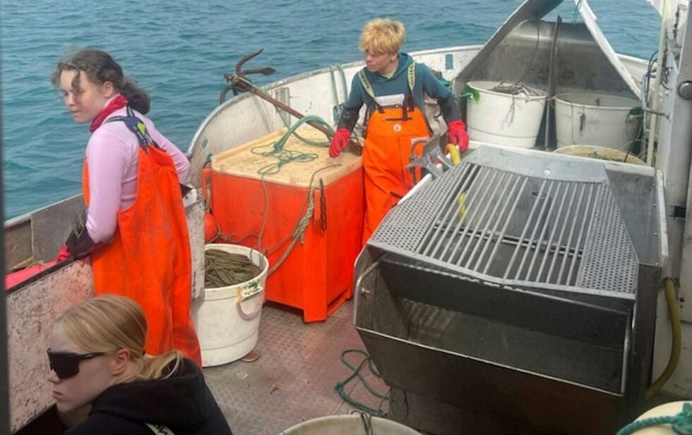 Oskar Joki, Kristine Jørgensen Bergheim og Nora Pleym Larsen fra Vadsø var blant de som deltok på ungdomsfiskeordningen i fjor sommer. Nå har kommunene ny mulighet til å søke om penger fra ordningen.
 Foto: Privat