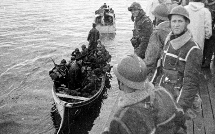 Illustrasjonsfoto lånt fra Imperial war museum viser franske fremmedlegionærer som ankommer Bjerkvik 13. mai 1940.